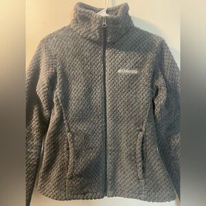 Columbia Women’s Charcoal Gray Sherpa Full-Zip Jacket